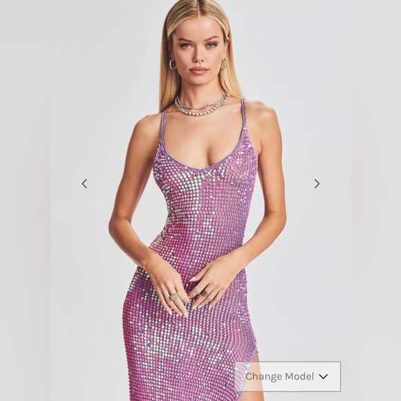 Retrofete MARIE SEQUIN CROCHET DRESS - Picture 2 of 5